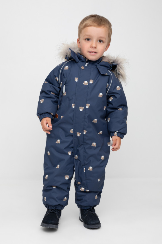 

Комбинезон детский с утеплителем нового поколения для мальчиков CROCKID, ВК 60116/н/12 ГР, цвет - темно-синий, Комбинезон детский с утеплителем нового поколения