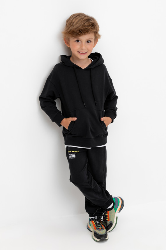 

Брюки для мальчиков CROCKID, К 400706, цвет - черный, Брюки