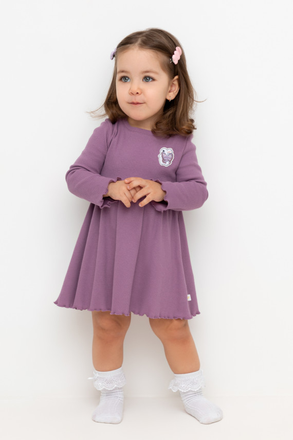 

Платье для девочек CROCKID, КР 5911, цвет - бордовый, Платье