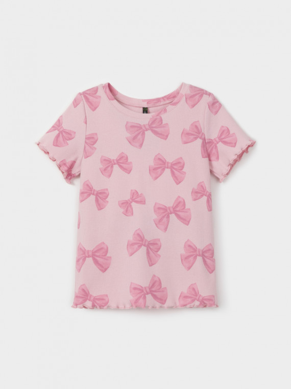 

Футболка для девочек CROCKID, КР 301996, цвет - светло-розовый, Футболка