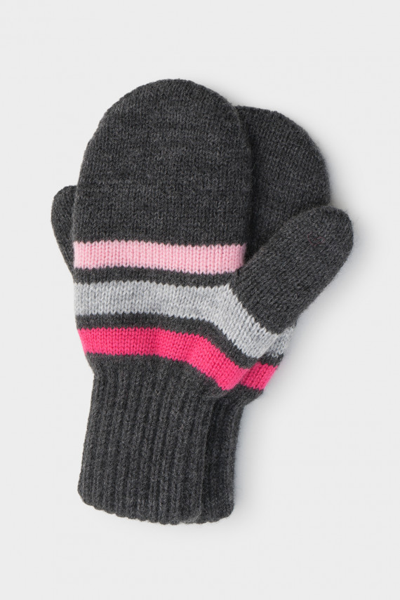 

Рукавицы для девочек CROCKID, КВ 10018/ш, цвет - серый, Рукавицы