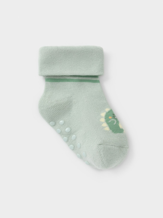 

Носки со стопперами для мальчика для мальчиков CROCKID, К 9601/9 ФВ, цвет - зеленый, Носки со стопперами для мальчика