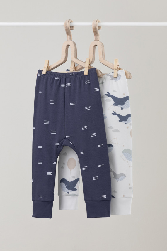 

Брюки для новорожденных CROCKID, К 4718-2уп, цвет - синий, Брюки