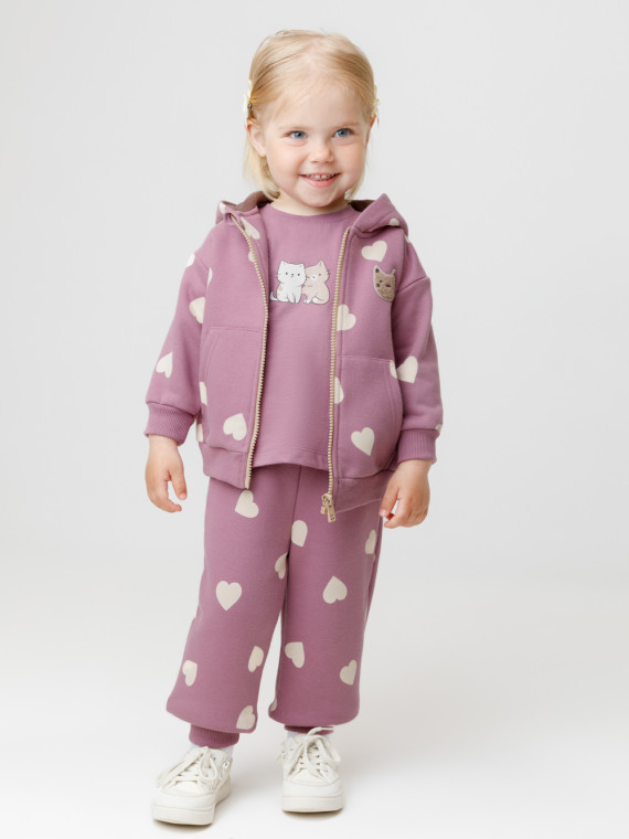 

Брюки для девочек CROCKID, КР 400849, цвет - бордовый, Брюки