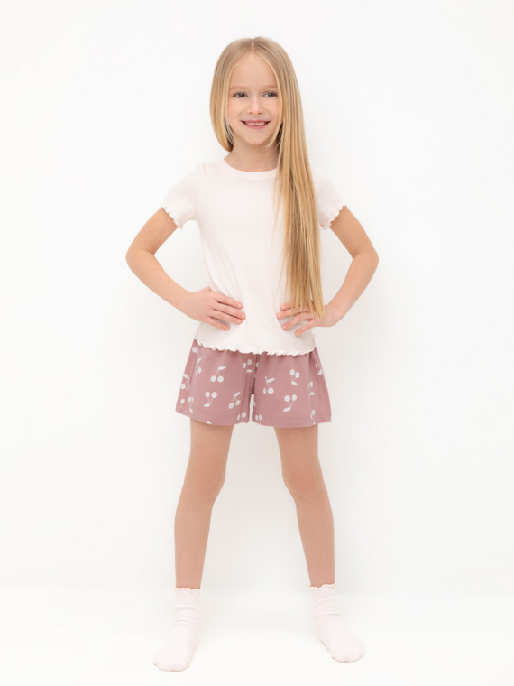 

Пижама для девочек CROCKID, К 1596, цвет - розовый, Пижама