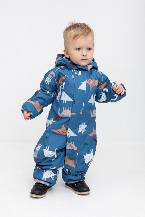 

Комбинезон утепленный для мальчика для мальчиков CROCKID, ВК 60085/н/35 УЗГ, цвет - синий, Комбинезон утепленный для мальчика