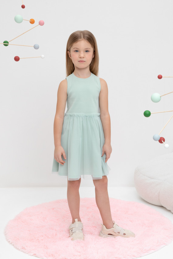 

Платье для девочек CROCKID, КР 5868, цвет - голубой, Платье