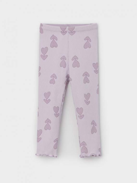 

Лосины в рубчик для девочки для девочек CROCKID, КР 400845, цвет - фиолетовый, Лосины в рубчик для девочки