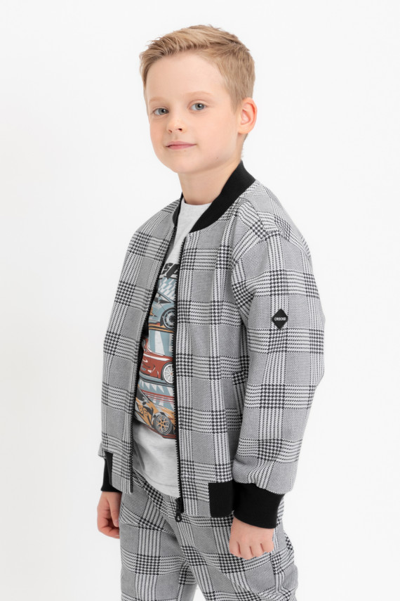 Жакет для мальчиков CROCKID КР 302682-1 цвет - светло-серый5 1099₽
