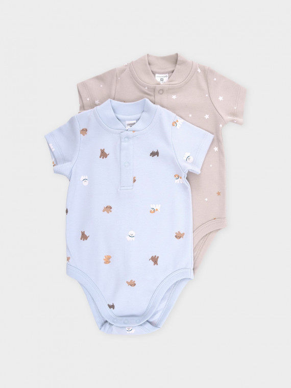 

Боди для новорожденных CROCKID, К 6542-2уп, цвет - светло-серый5, Боди