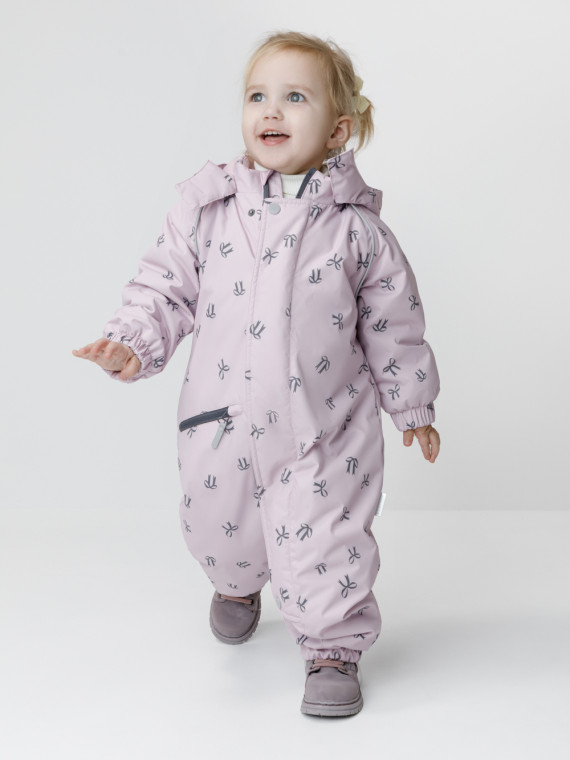 

Демисезонный комбинезон из мембранной ткани для малыша для девочек CROCKID, ВК 60134/н/2 Ал, цвет - фиолетовый, Демисезонный комбинезон из мембранной ткани для малыша