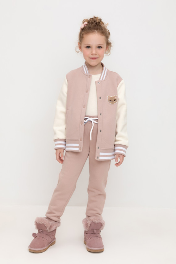 

Брюки для девочек CROCKID, КР 400588, цвет - кофейный, Брюки