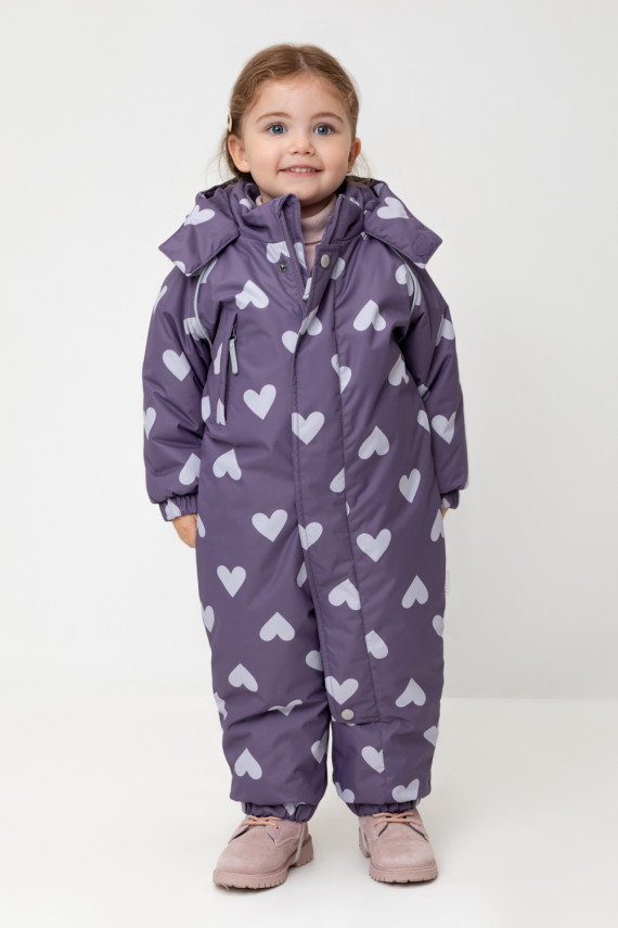 

Комбинезон детский с утеплителем нового поколения для девочек CROCKID, ВК 60113/н/3 УЗГ, цвет - фиолетовый, Комбинезон детский с утеплителем нового поколения