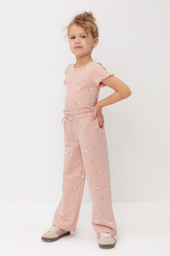 

Брюки для девочек CROCKID, КР 400798-1, цвет - розовый, Брюки