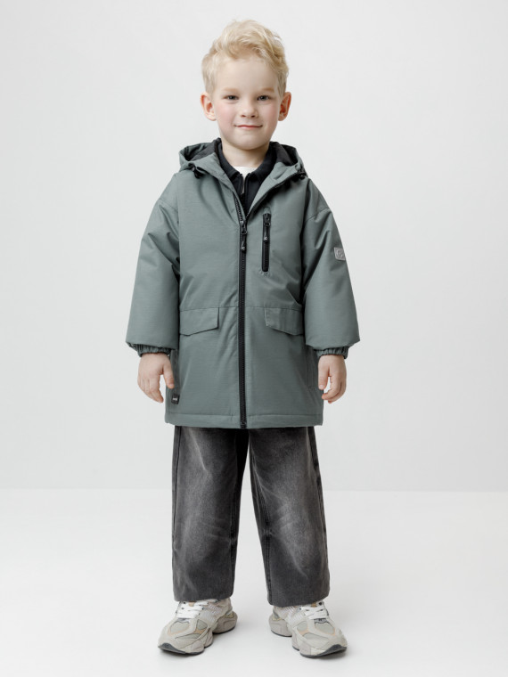 

Демисезонная куртка для мальчика с утеплителем для мальчиков CROCKID, ВК 30169/2 ГР (), цвет - зеленый, Демисезонная куртка для мальчика с утеплителем