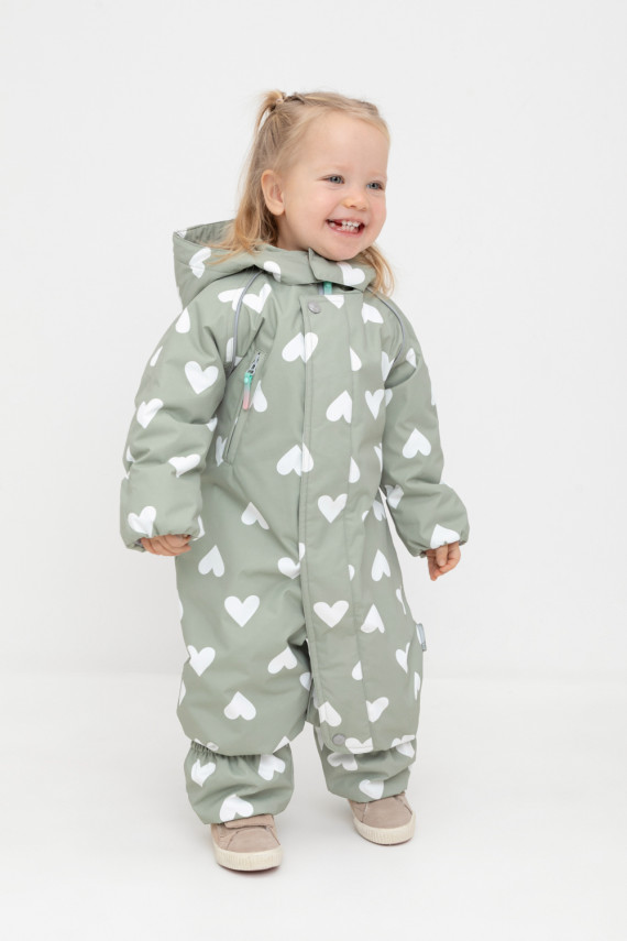 

Комбинезон утепленный для девочки для девочек CROCKID, ВК 60085/н/26 УЗГ, цвет - зеленый, Комбинезон утепленный для девочки