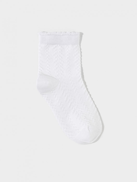 

Носки длинные ажурные для девочки для девочек CROCKID, К 9686/2 АТ, цвет - белый, Носки длинные ажурные для девочки