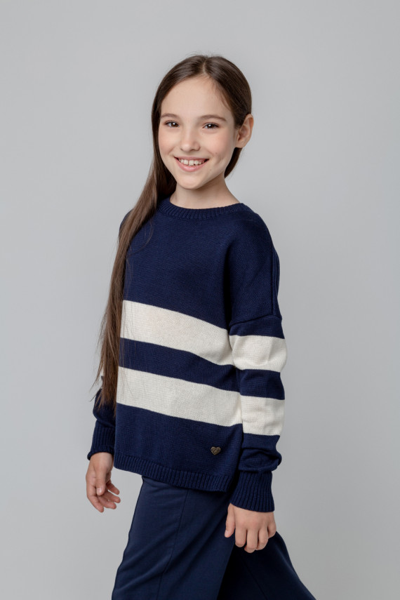 Джемпер для девочек CROCKID КВ 30129 цвет - синий 1799₽