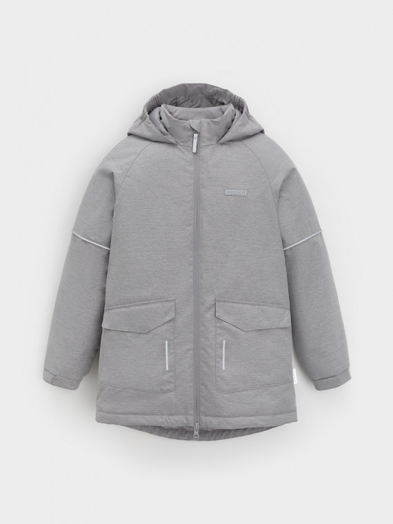 

Демисезонная куртка для мальчика с утеплителем для мальчиков CROCKID, ВК 30097/6 ГР, цвет - серый, Демисезонная куртка для мальчика с утеплителем