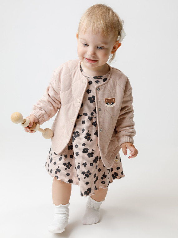 

Жакет для девочек CROCKID, КР 302549, цвет - бежевый, Жакет