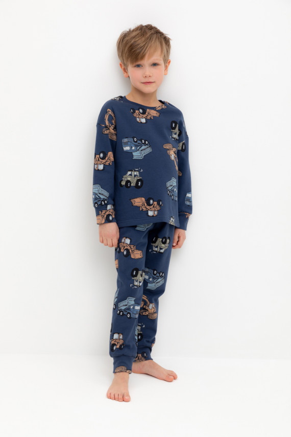 

Пижама для мальчиков CROCKID, К 1587, цвет - синий, Пижама