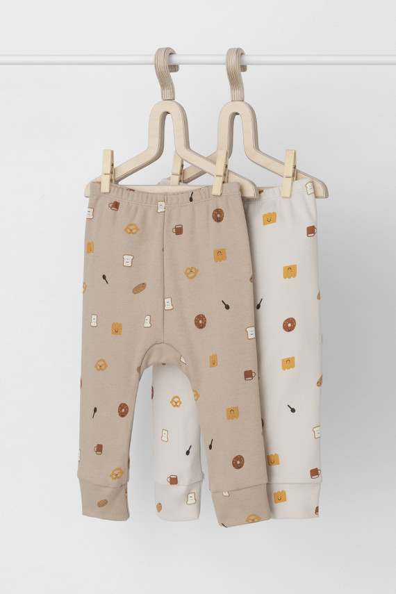 

Брюки для новорожденных CROCKID, К 4718-2уп, цвет - светло-бежевый, Брюки