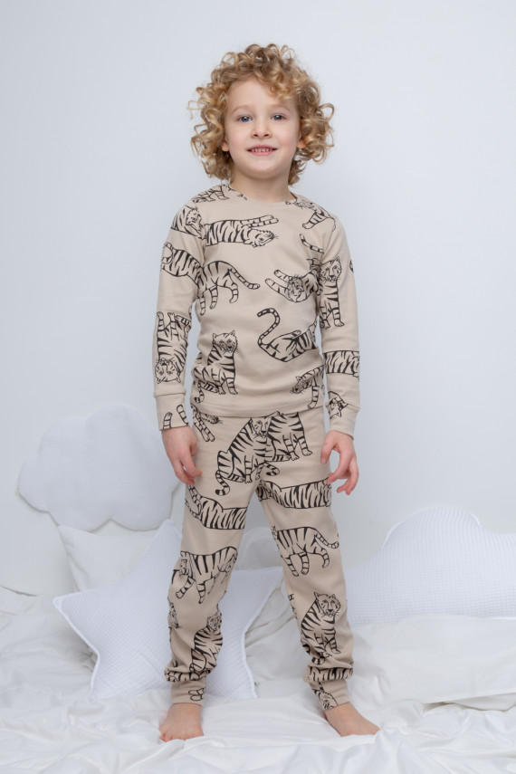 

Пижама для мальчиков CROCKID, К 1552/24, цвет - бежевый, Пижама