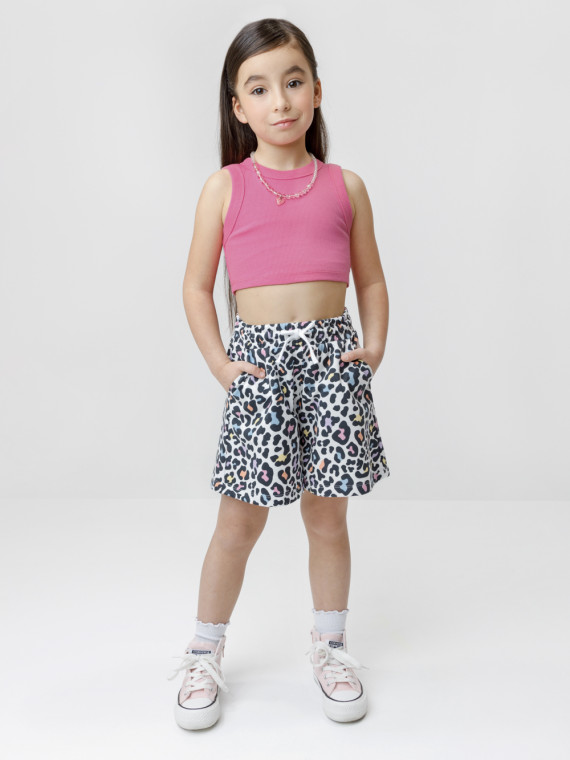 

Шорты для девочек CROCKID, КР 400937, цвет - сахар, Шорты