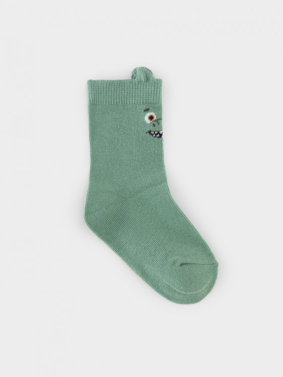 Носки длинные детские для мальчиков CROCKID К 957036 ФВ цвет - зеленый 189₽