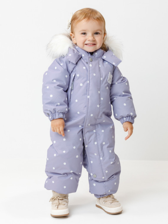 

Комбинезон зимний ясельный с утеплителем из натурального пуха и пера для девочек CROCKID, ВК 60103/н/6 УЗГ, цвет - фиолетовый, Комбинезон зимний ясельный с утеплителем из натурального пуха и пера