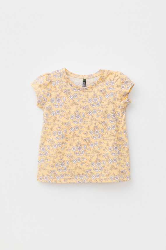 Футболка для девочек CROCKID КР 302455 цвет - желтый 349₽