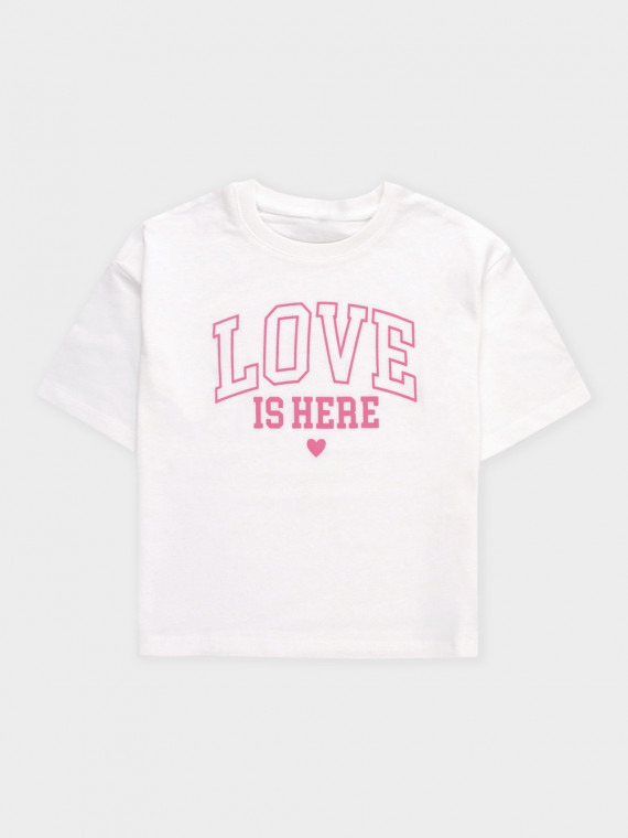 

Футболка для девочек CROCKID, КР 303016, цвет - сахар, Футболка