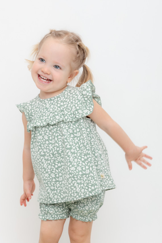 

Футболка для девочек CROCKID, КР 302444, цвет - минт, Футболка