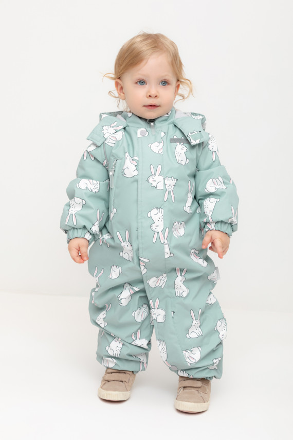 

Демисезонный комбинезон для девочек CROCKID, ВК 60085/н/44 ГР, цвет - минт, Демисезонный комбинезон