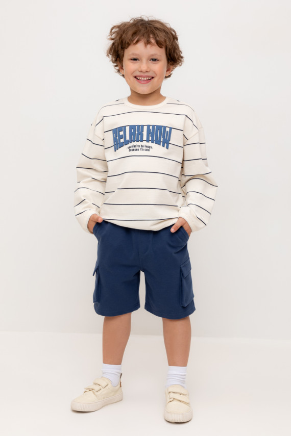 Шорты для мальчика для мальчиков CROCKID КР 400794-1 цвет - синий 649₽