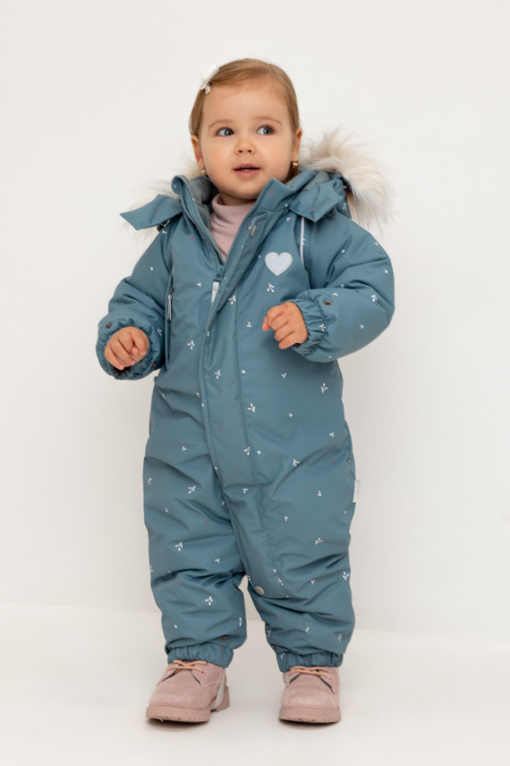 

Комбинезон детский с утеплителем нового поколения для девочек CROCKID, ВК 60116/н/3 Ал, цвет - зеленый, Комбинезон детский с утеплителем нового поколения