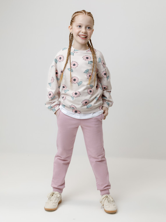 

Брюки для девочек CROCKID, К 400620, цвет - розовый, Брюки