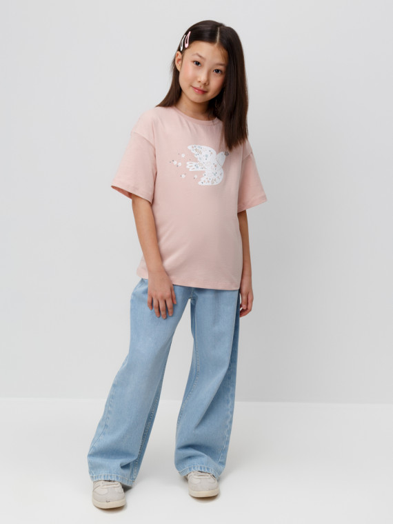 Футболка для девочек CROCKID КР 301987-1 цвет - розовый 699₽