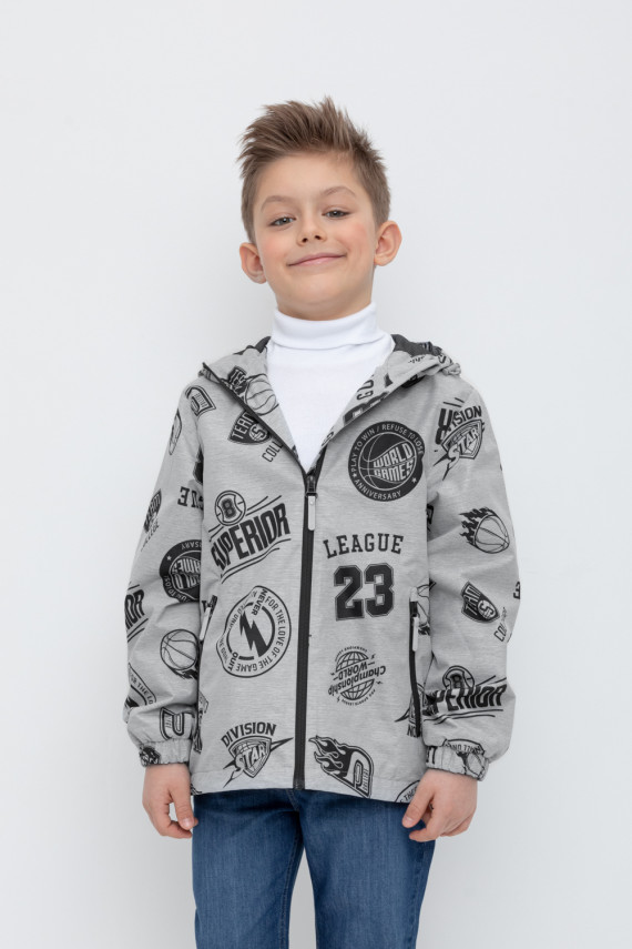 

Куртка ветровочная для мальчика для мальчиков CROCKID, ВК 30141/н/1 ГР, цвет - серый, Куртка ветровочная для мальчика