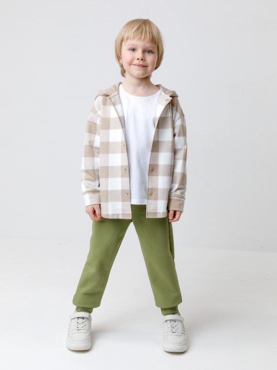 

Брюки для мальчиков CROCKID, КП 400652, цвет - зеленый, Брюки