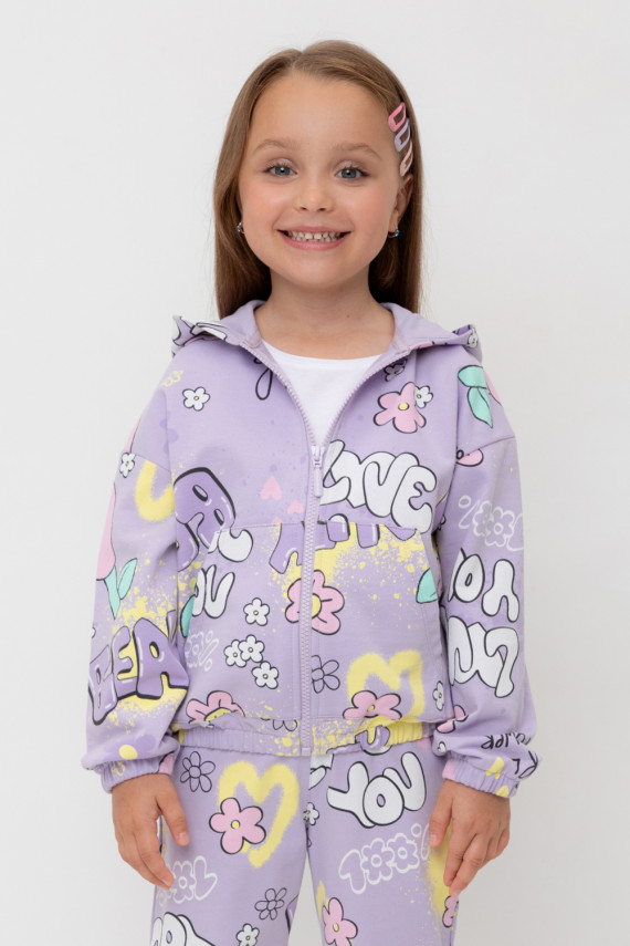 

Жакет для девочек CROCKID, КР 302684, цвет - фиолетовый, Жакет