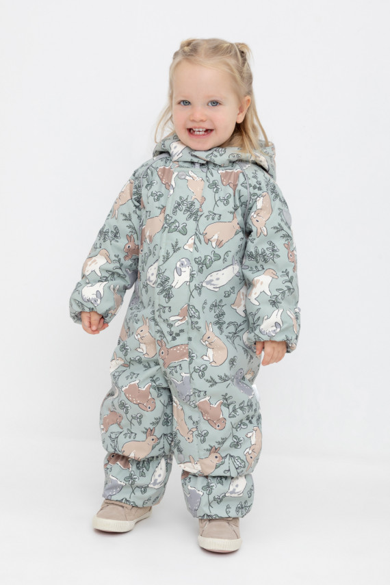 

Комбинезон утепленный для девочки для девочек CROCKID, ВК 60085/н/23 УЗГ, цвет - зеленый, Комбинезон утепленный для девочки