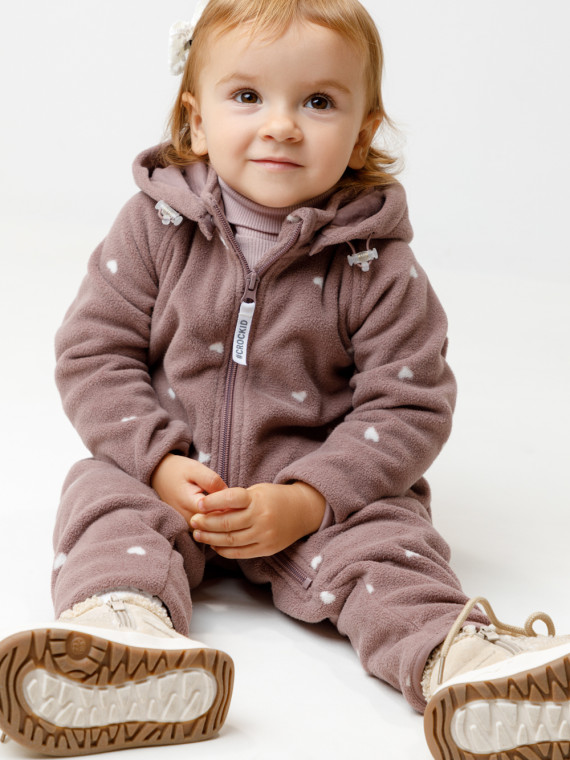 

Комбинезон для девочек CROCKID, ФЛ 60009/н/1 ГР, цвет - розовый, Комбинезон