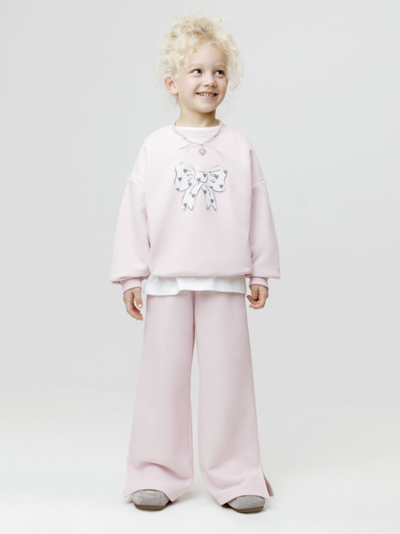 Брюки для девочек CROCKID КР 400935 цвет - светло-розовый 1599₽
