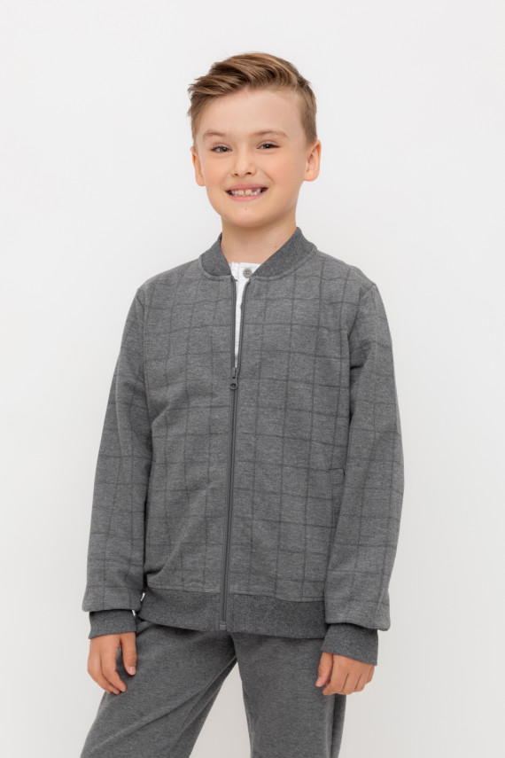 

Жакет для мальчиков CROCKID, КР 302636, цвет - темно-серый, Жакет