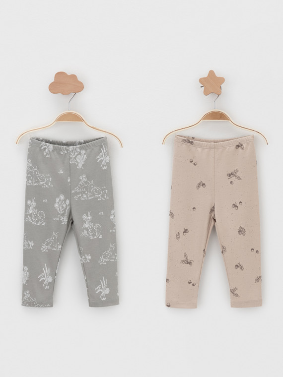 Брюки для новорожденных CROCKID К 400785-2уп цвет - хаки 639₽