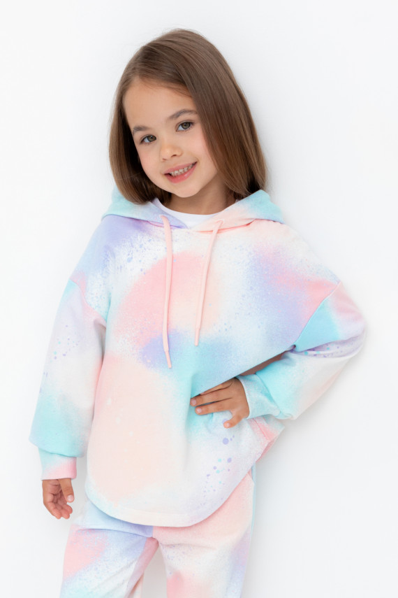 

Худи с капюшоном для девочки для девочек CROCKID, КР 302030, цвет - розовый, Худи с капюшоном для девочки