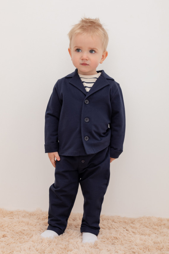 

Брюки для мальчиков CROCKID, КР 400601, цвет - синий, Брюки