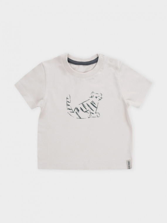 

Футболка для мальчиков CROCKID, КР 303036, цвет - светло-бежевый, Футболка