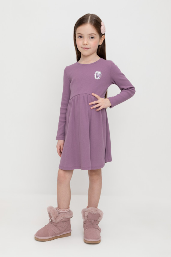 

Платье для девочек CROCKID, КР 5915, цвет - бордовый, Платье